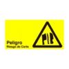 Letrero Peligro Riesgo de Corte