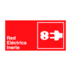 Letrero Red Eléctrica Inerte
