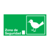 Letrero Zona de Seguridad icono Pájaro