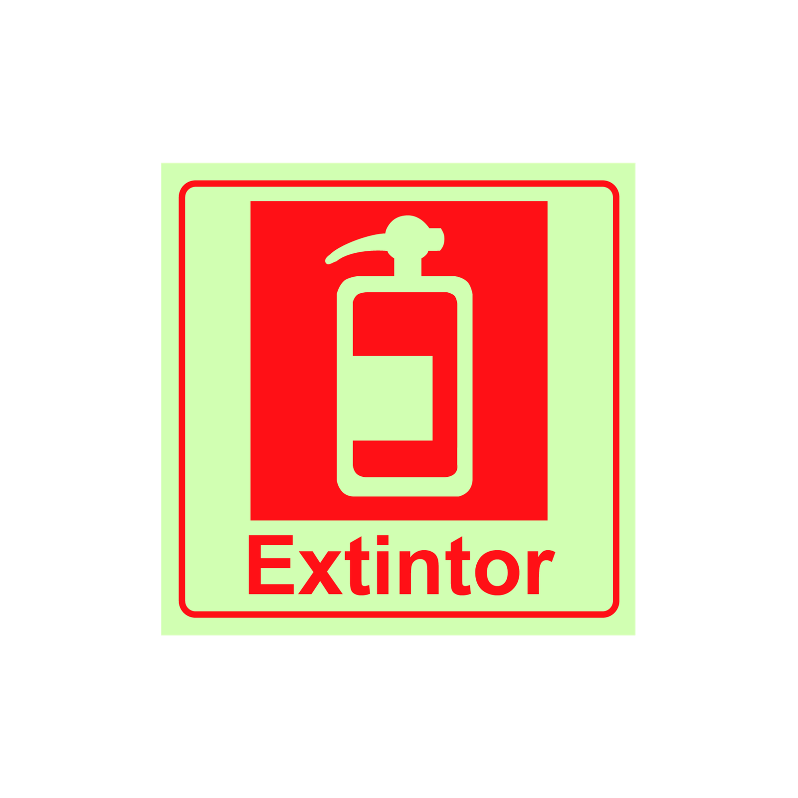 Letrero Fotoluminiscente Extintor Cuadrada: Seguridad y Normativa ...