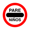 Letrero vial y de tránsito Letrero Tránsito Advertencia Pare Niños fabricado por Letreros Caperuso.