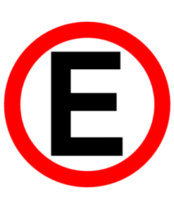 Letrero vial y de tránsito Letrero Tránsito Reglamentaria Permitido Estacionar fabricado por Letreros Caperuso.