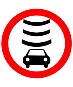 Letrero vial y de tránsito Letrero Tránsito Reglamentaria Control de Velocidad Radar fabricado por Letreros Caperuso.
