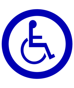 Letrero vial y de tránsito Letrero Tránsito Reglamentaria Sólo Discapacitados fabricado por Letreros Caperuso.