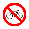 Letrero vial y de tránsito Letrero Tránsito Reglamentaria Prohibición de Bicicletas fabricado por Letreros Caperuso.
