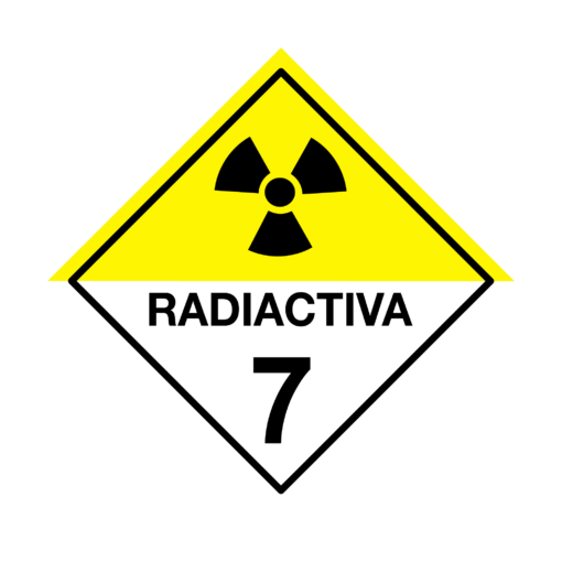 Letrero Sustancias Peligrosas Radiactiva 7