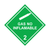 Letrero Sustancias Peligrosas Gas No Inflamable 2