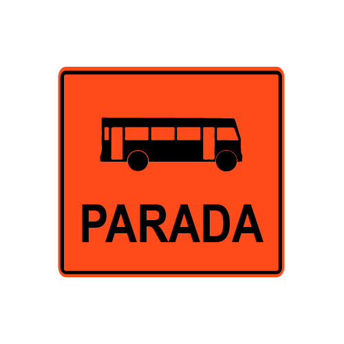 Letrero de Obras Parada de Buses (ITO-1)