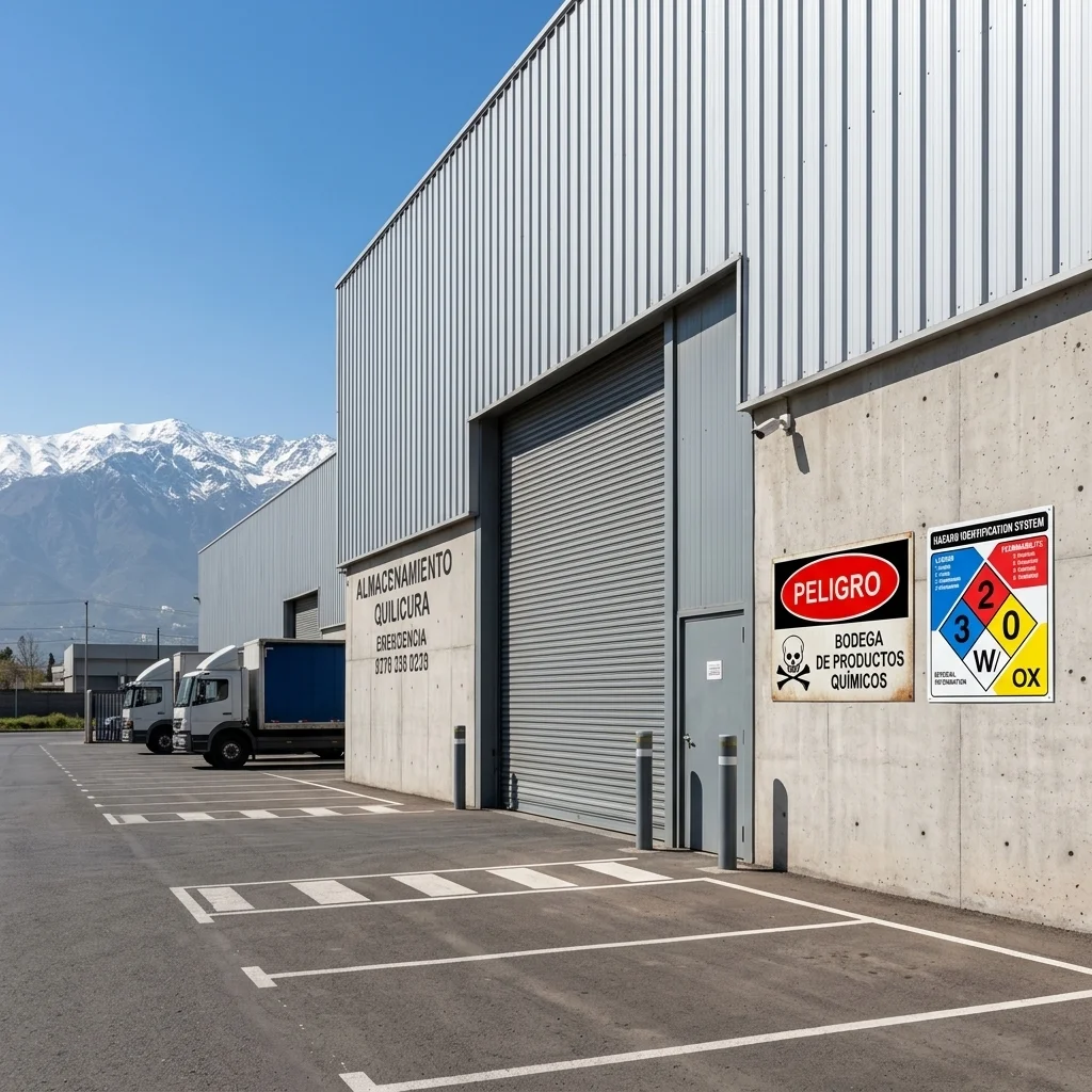 Letrero - Letreros de Sustancias Peligrosas: Cómo rotular tu bodega de productos químicos en Santiago de Chile fabricado por Letreros Caperuso