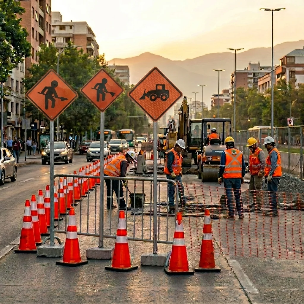 señalética de obras y construcción en Chile