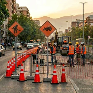 señalética de obras y construcción en Chile