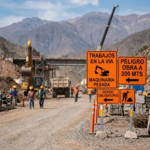 señalética de obras y construcción en Chile